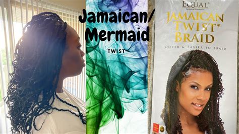 How To Jamaicanmermaid Twist Freetress Equal Braid Hair Youtube