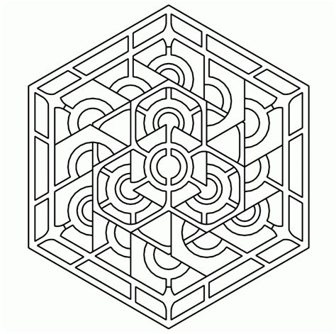 Geometric Design Coloring Pages To Print Coloring Home