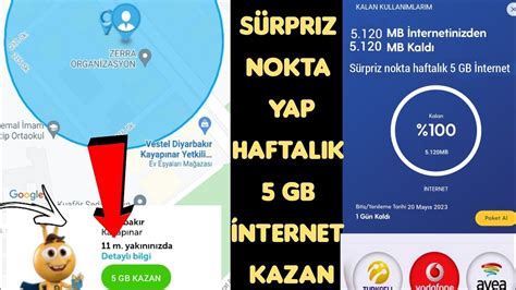 Sürpriz Nokta Hilesi nasıl yapılır 5 GB İnternet Kazanma turkcell