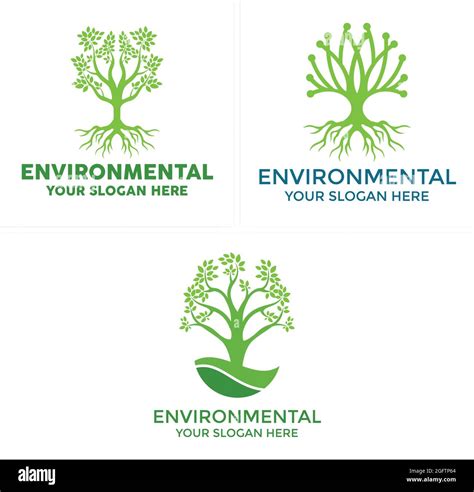 Environmental Organic Tree Logo Vector Stock Vector Image And Art Alamy