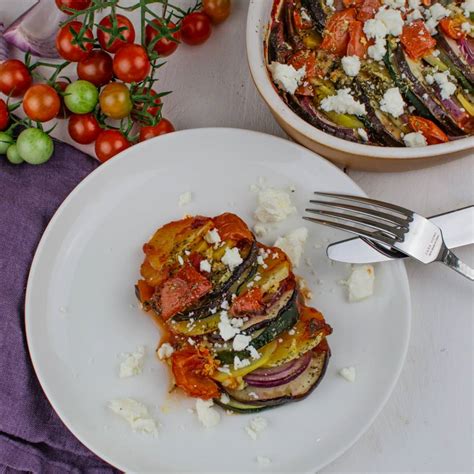 Love to Eat Briam griechisches Gemüse mit Melanzani Auberginen