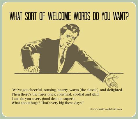 Welcome back, my cheeky wee monkeys. Phrases for welcome speeches : how to say welcome uniquely