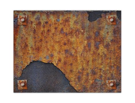 Rusted Metal Plate Stock Photo Image Of Metal Panel 17885020