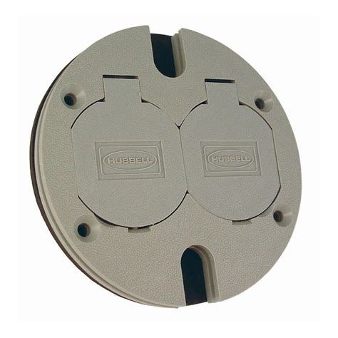 Raco Round Floor Box Duplex Non Metallic Cover With Lift Lids 6268