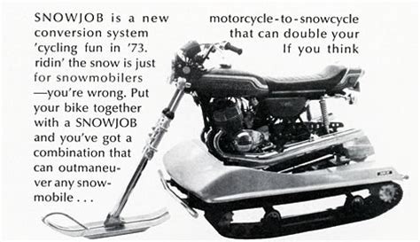 Convert your utv for snow, mud and water with this high quality track kit. SnowJob Twin Tracked Motorcycle Conversion Kit