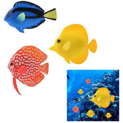 Windfall Aquarium Artificial Fish Lifelike Plastic Fishes Ornament
