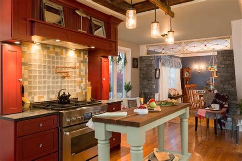 Farmhouse Kitchen By New England Design Elements Farm Style Kitchen