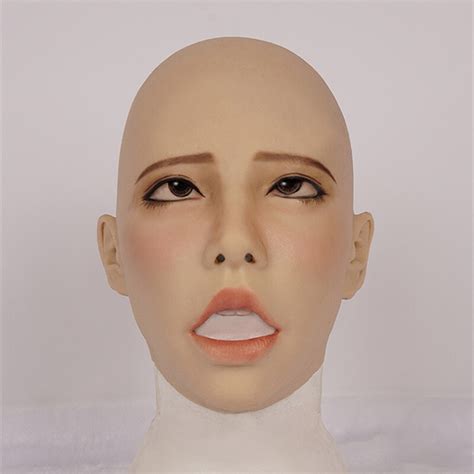 Knowu Open Mouth Realistic Silicone Female Masks With Permanent Makeup