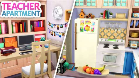 Kindergarten Teachers Apartment 🍎 Sims 4 Speed Build Youtube