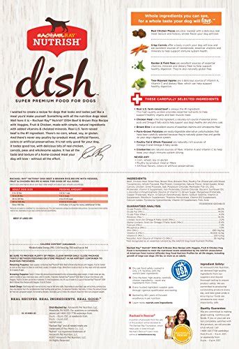 A 99 percent approval rating for nutrish, 96 percent for zero grain, 93 percent for dish, 89 percent for. Rachael Ray Nutrish Dish Premium Natural Dry Dog Food ...
