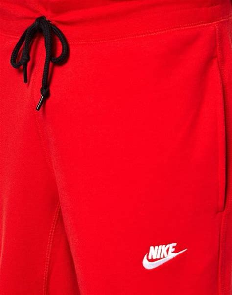 Nike Aw77 Cuffed Joggers In Red For Men Lyst