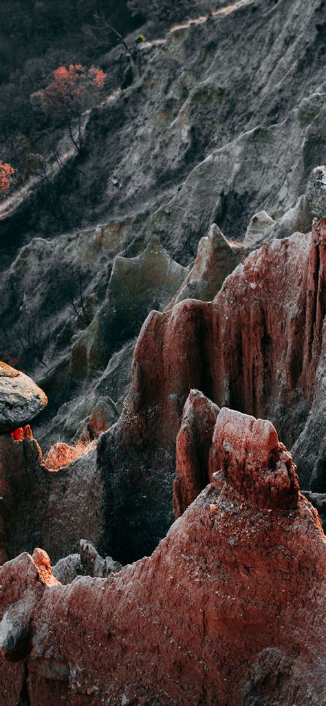 Brown Rock Formation During Daytime Iphone X Wallpapers Free Download