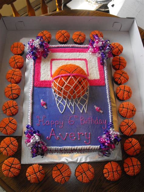 Girlie Basketball Cake Girl Cupcakes Girl Cake Cupcake Cakes 16 Cake Happy