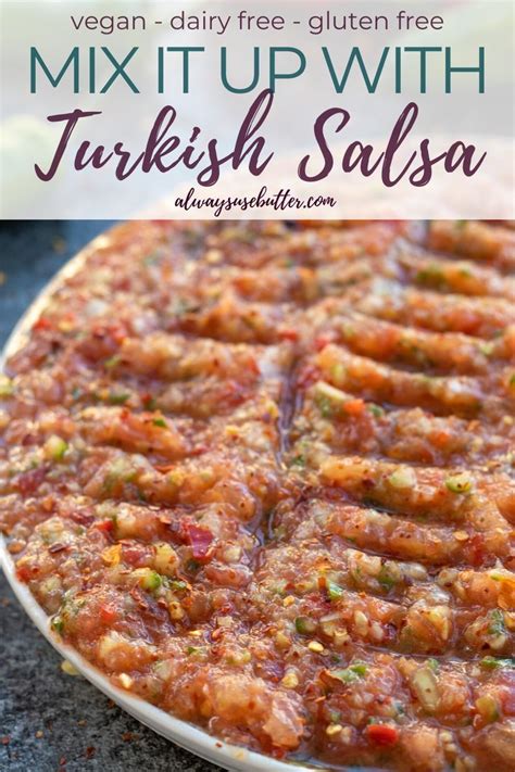 Acili Ezme Spicy Turkish Salsa Vegan Gluten Free Meze Platter