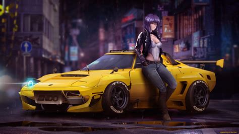 Anime Girl Drift Car