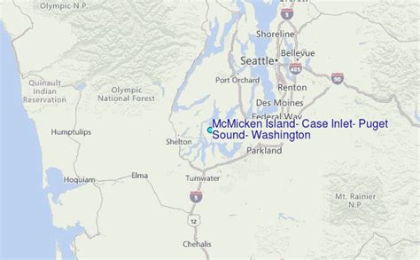 Mcmicken Island Case Inlet Puget Sound Washington Tide Station