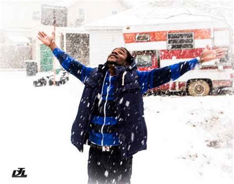 Photo Of Nigerian Man Witnessing His First Snowfall Goes Viral Good
