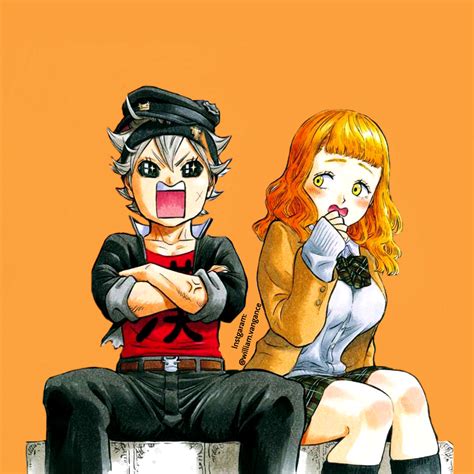 Black Clover ☤ Asta And Mimosa Kurama Susanoo Manga Art Anime Art
