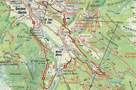 Sextner Rundweg In Den Dolomiten Karte And Wegbeschreibung Berghotel