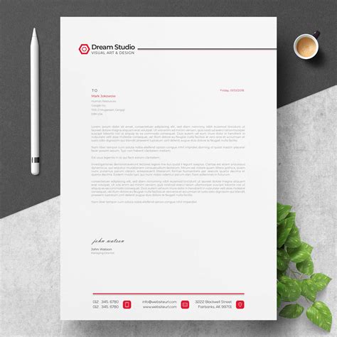 This free word template is perfect for creating brochures for corporate agencies and businesses. Letterhead Template - Download Free Vectors, Clipart Graphics & Vector Art