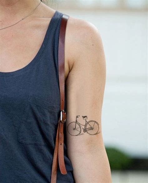 adorable bicycle temporary tattoo design for girls styles time tattoo bike tatuagem de