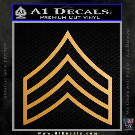 E5 Sergeant Rank Army Decal Sticker A1 Decals