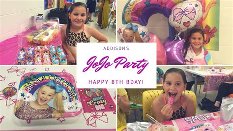My Daughters 8th Birthday A Jojo Siwa Pool Party Youtube