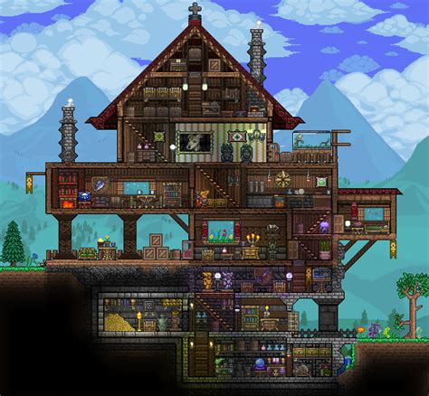 I've always admired the creativity of most terraria players, so this is a sideblog dedicated to reblogging and admiring the amazing creations in said game. PC - Ballin' houses by Eiv | Terraria Community Forums