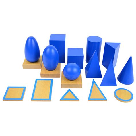 Geometric Solids Montessori materials | Thinkamajigs