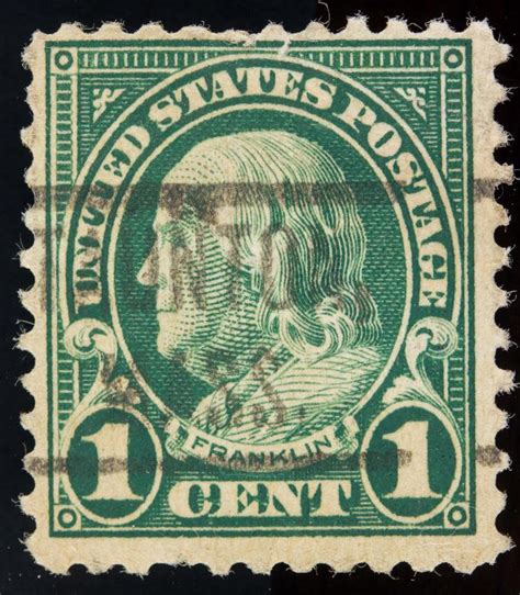 Rare 1919 United States 1 Cent Stamp Perf 11 594
