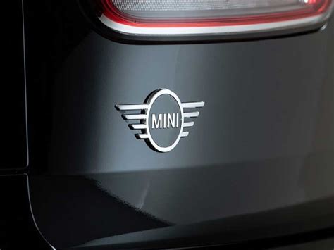 Mini Cooper Black Front Wings Emblem Badge Oem Gen