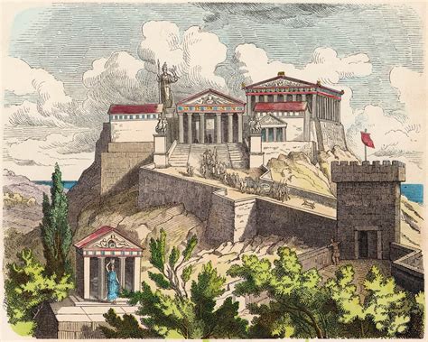 Athen Akropolis Heinrich Leutemann Als Kunstdruck Oder Gemälde