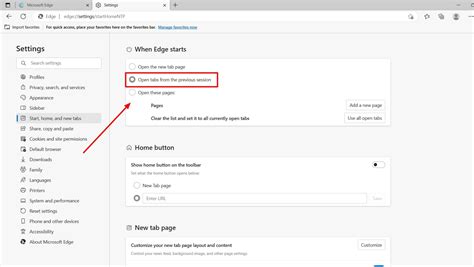 How To Restore Tabs From Previous Session In Microsoft Edge