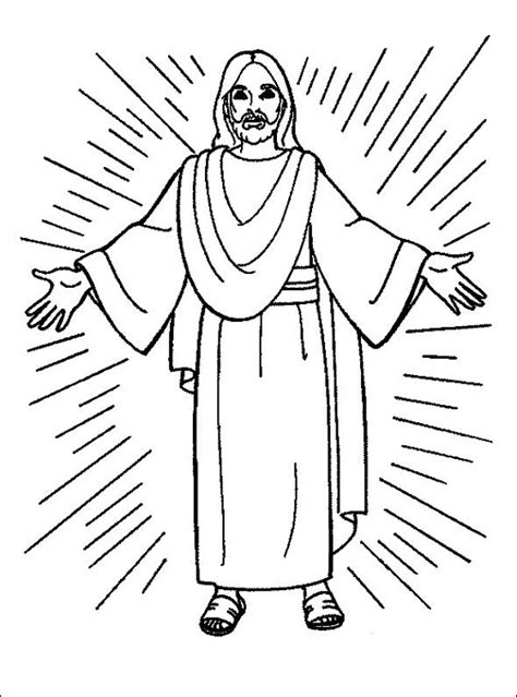 Jesús resucitando para colorear: Pintando a Jesús de Nazaret con sus