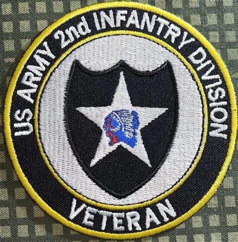 Us Army 2nd Infantry Division Veteran Patch Decal Patch Co