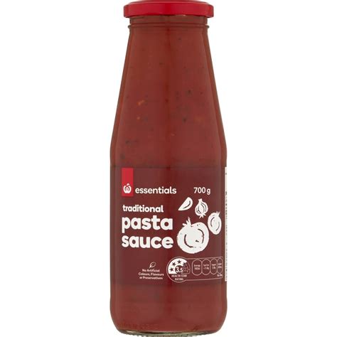 Essentials Traditional Pasta Sauce 700g Woolworths