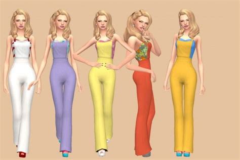 Simsworkshop Debonair Jumpsuit By Annabellee25 • Sims 4 Downloads Sims