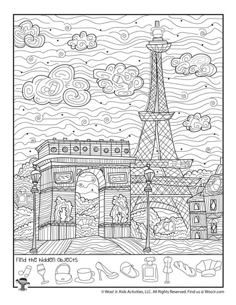 Selection apps entertainment presents another wonderful game of hidden object puzzles.the mansion is old and decrepit, with no signs of an entrance anywhere. Paris Eiffel Tower Hidden Object Printable | Woo! Jr. Kids ...
