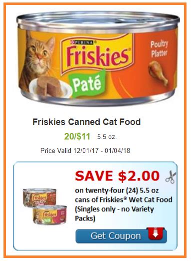 Offer valid through 12/31/2021 or while supplies last. Friskies Cat Food Coupons - Cat and Dog Lovers