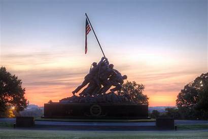 Jima Iwo Arlington Sunrise Va Marine Memorial