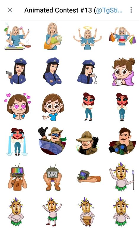 Telegram Animated Sticker Contest Pack 13 In 2021 Animation