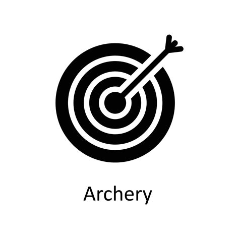 Archery Vector Solid Icons Simple Stock Illustration Stock 21827488