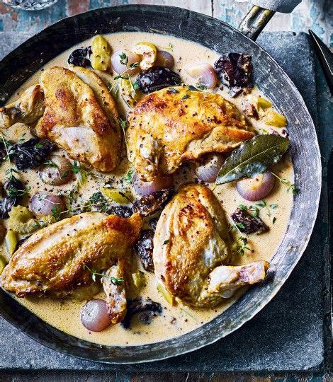 Deep fried chicken requires a fat that has a high smoking point, meaning it tolerates high heat well. Pan-fried chicken supremes in mustard, cream and prune ...