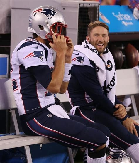 Love This Pic Tom And Julian With Images Edelman Patriots New England Patriots Football