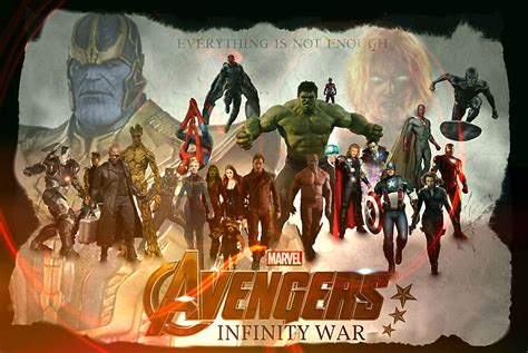 Avengers Infinity War Marvel Superhero Action Fighting Warrior