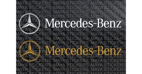 Effortless Shopping Mercedes Benz Logo Sticker Decal On High Quality