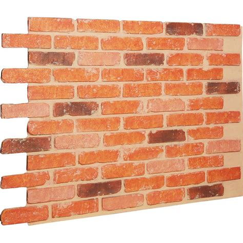 Plus, we will match any competitor's price. Ekena Millwork 7/8 in. x 46-5/8 in. x 33-3/4 in. Victorian Brick Urethane Old Chicago Brick Wall ...