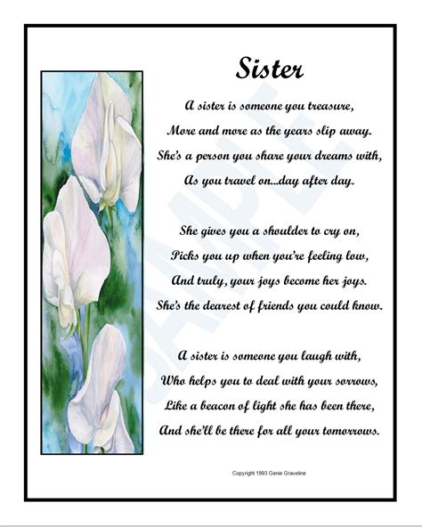Sister Poem By Genie Graveline Sister Poems Sisters Poems Beautiful