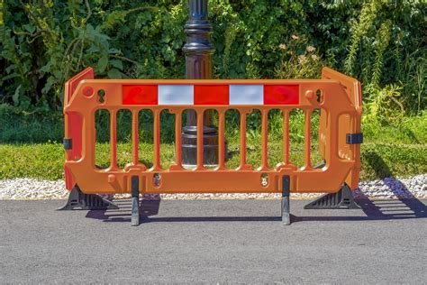 Pedestrian Safety Barricades Plastic And Metal Bulk Pricing