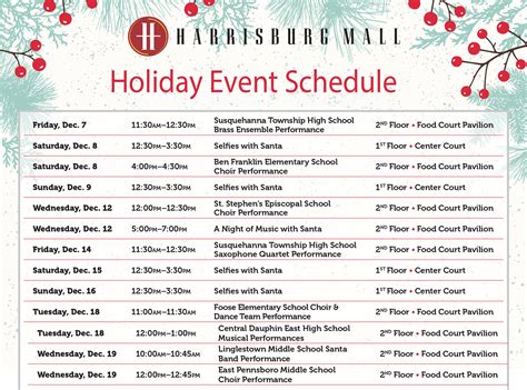Harrisburg Mall Events And Seasonal Retailers For 2018 Holiday Season